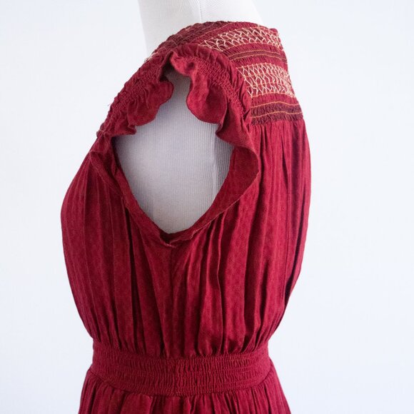 Anthropologie Dolan Left Coast Tansy Smocked Midi Dress Size XS - Picture 12 of 16